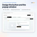 Popup button designer settings